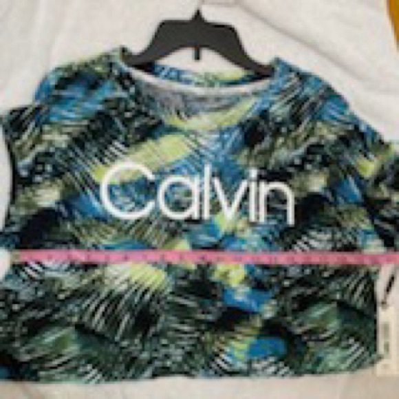NWT Calven Klein Performance Line mid-drift top size large - Picture 7 of 11